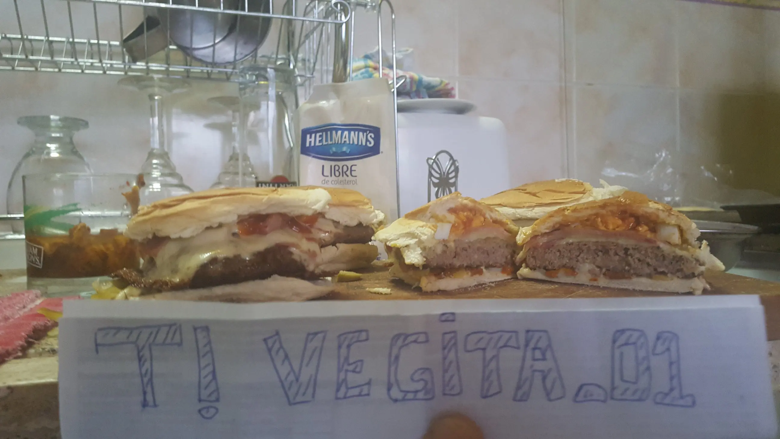 Mira como me quedaron estas Hamburguesas!!