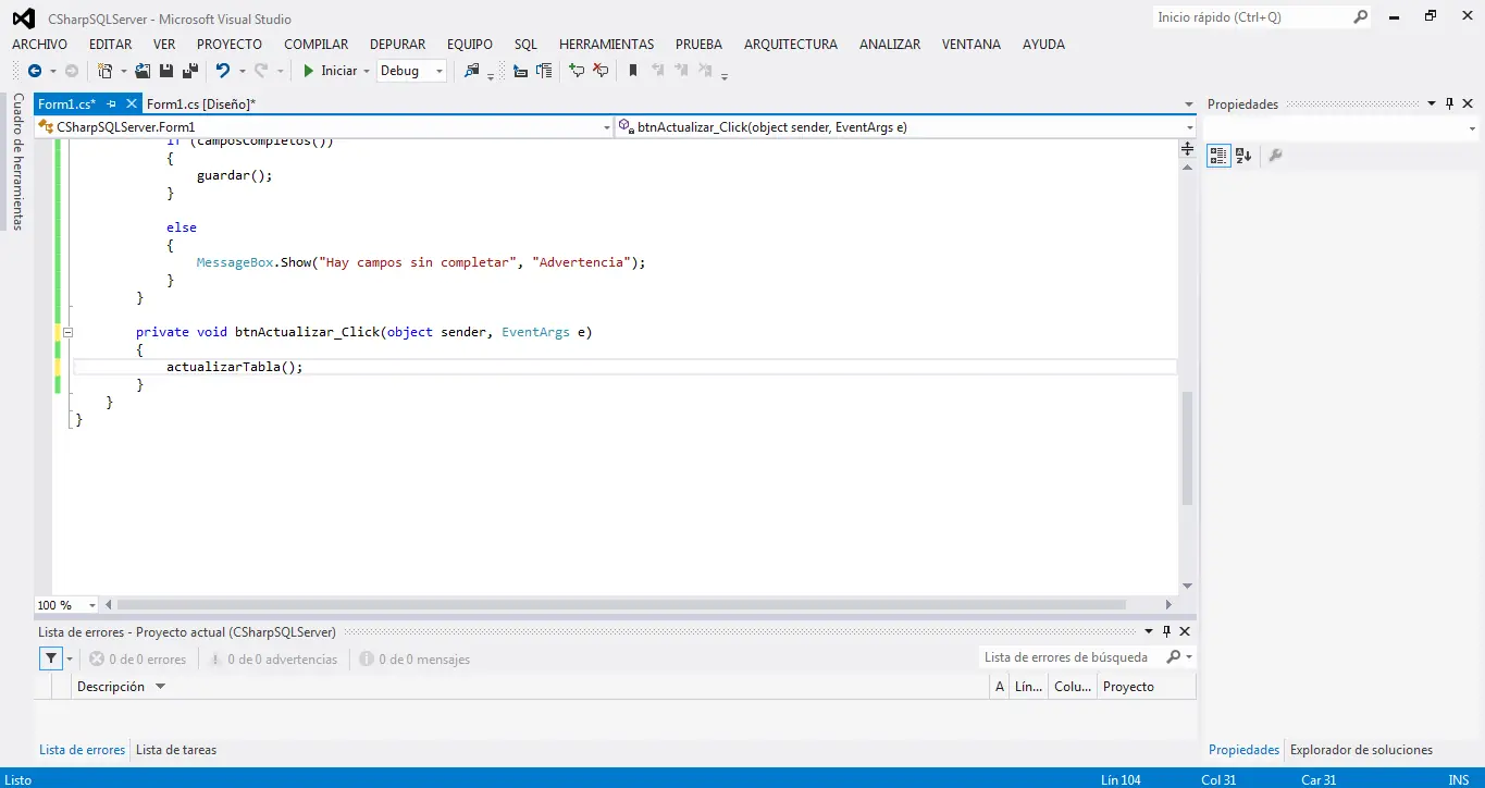 C# conectado a Sql Server [Nivel Avanzado]