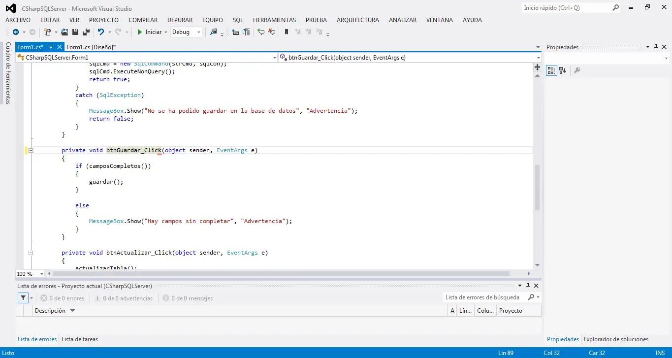 C# conectado a Sql Server [Nivel Avanzado]