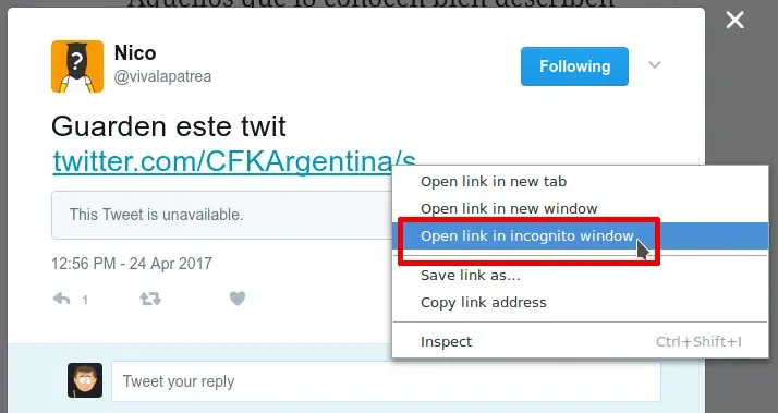 Te bloquearon en la red del pajarito