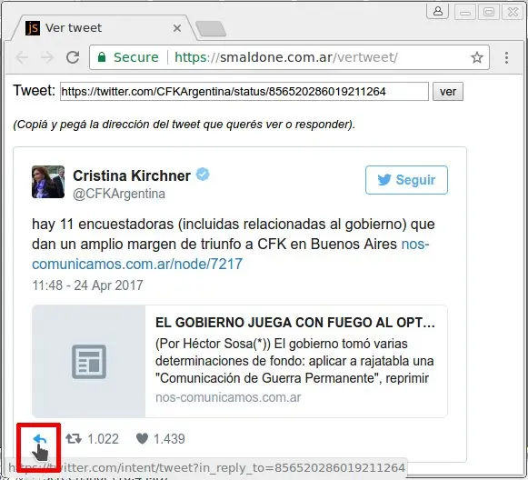 twets bloquedos