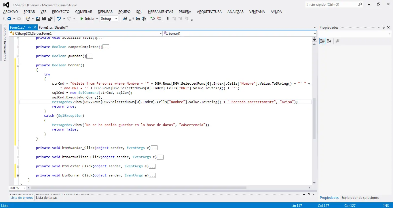 C# conectado a Sql Server [Nivel Avanzado]
