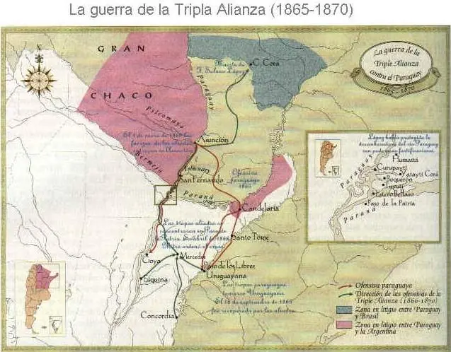 La guerra de la triple alianza. Causas. Tratado.
