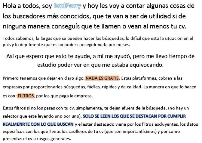 No conseguís trabajo en BUMERAN o ZONAJOBS??