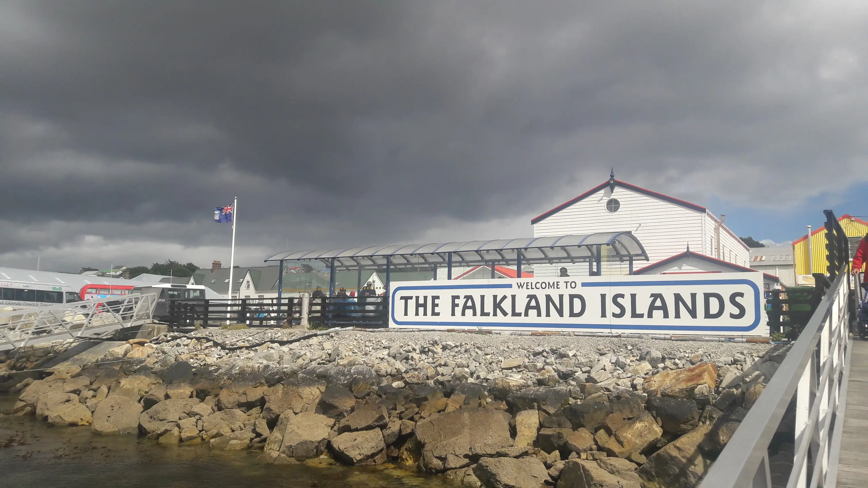 El otro lado de las Islas Malvinas.