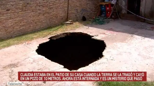 Desarmó la pelopincho y cayó en un cráter