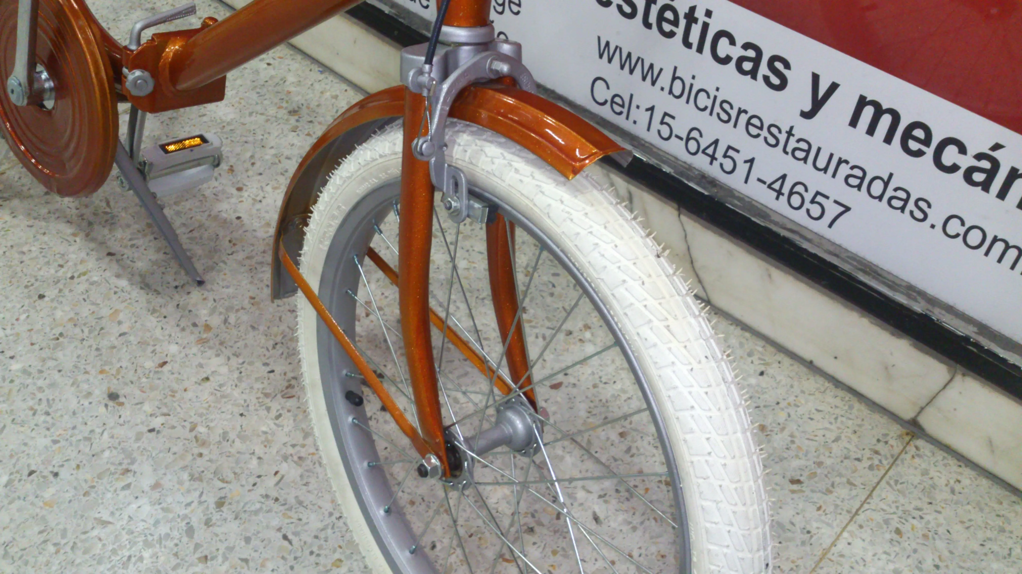 Así restauré una antigua bicicleta plegable.