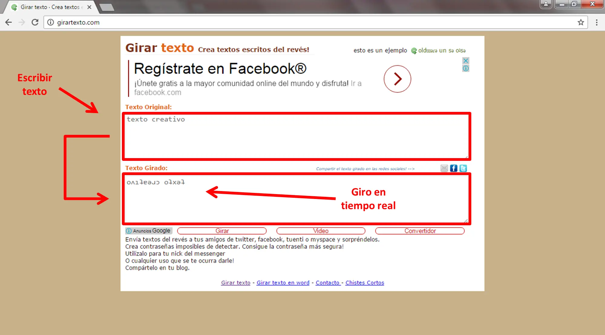 escribe