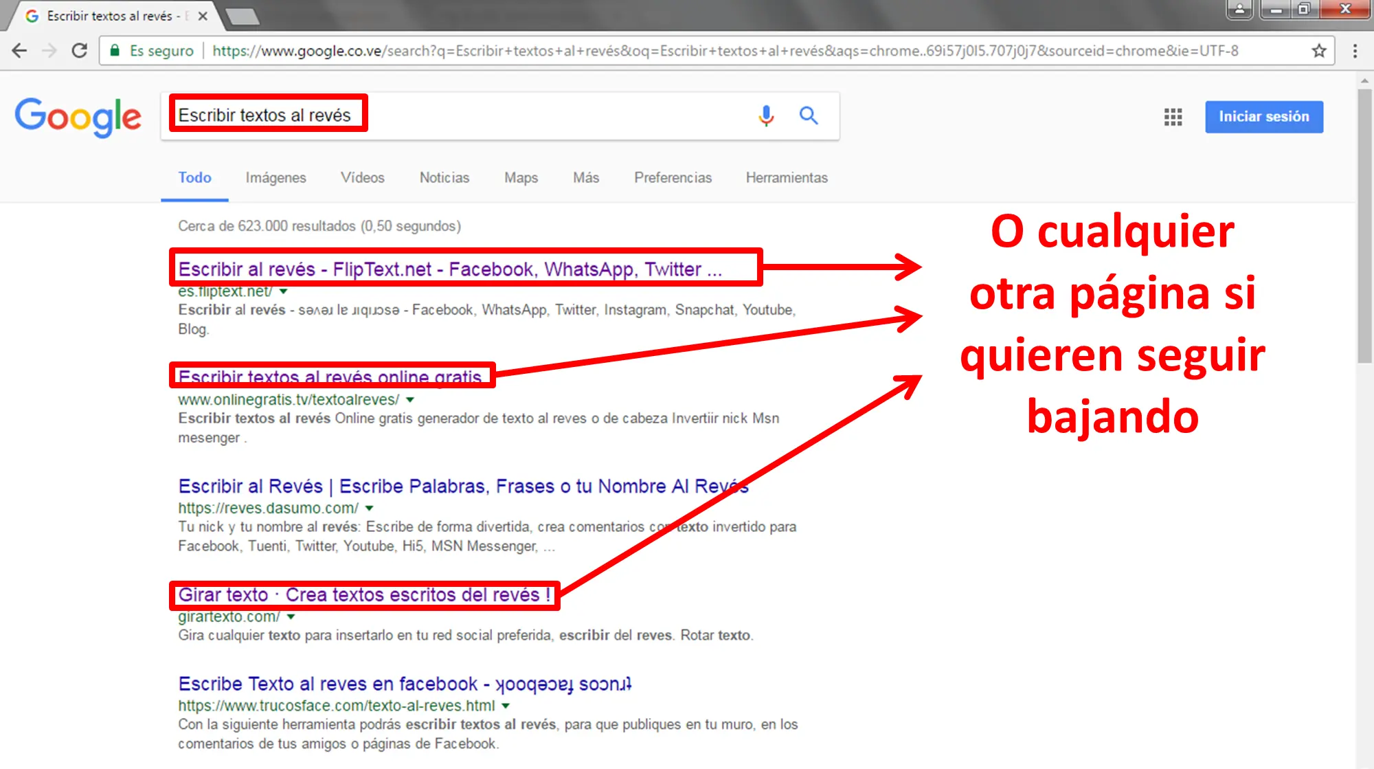 Escribe (sǝʌǝɹ lɐ) con este post