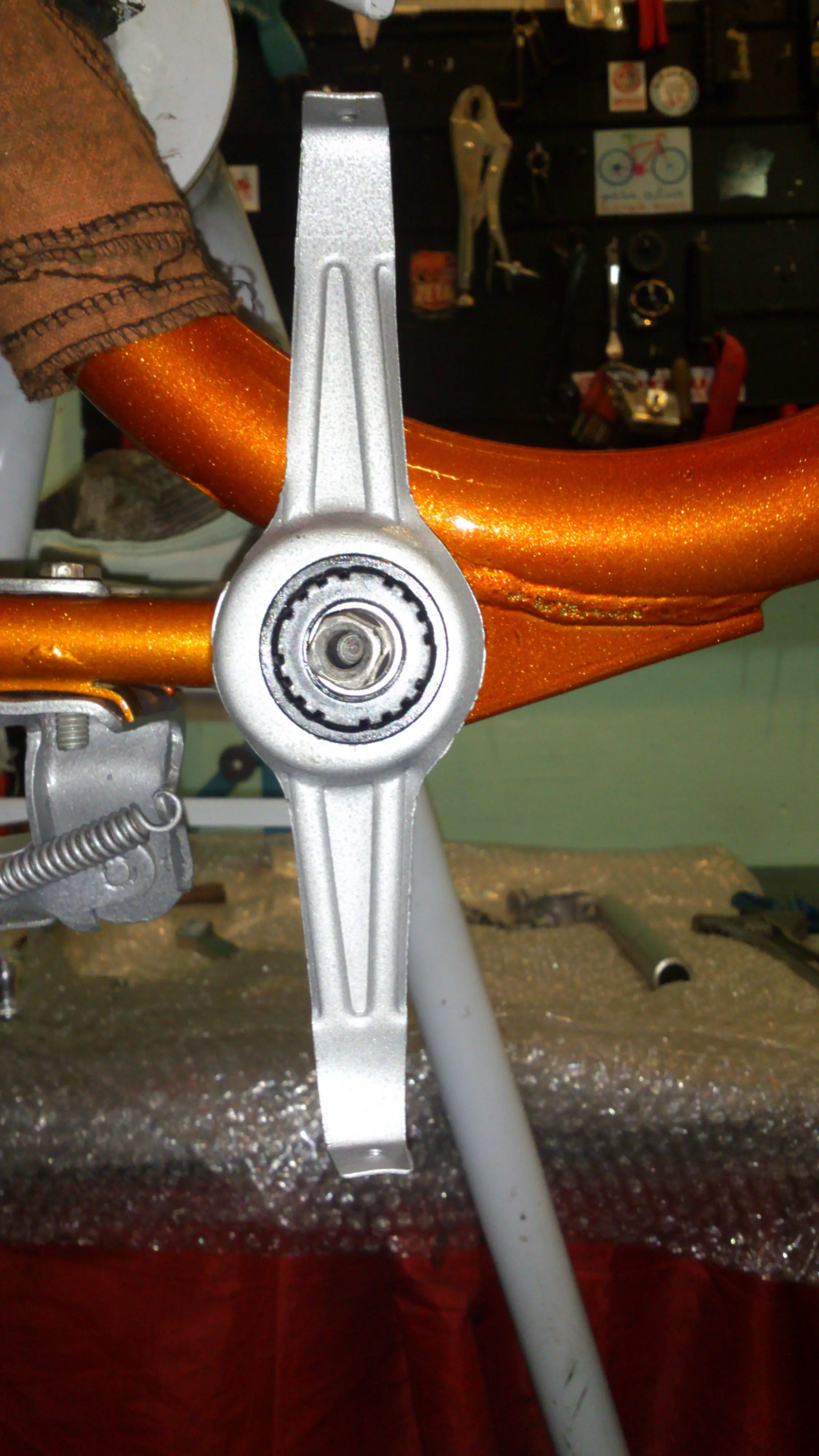 Así restauré una antigua bicicleta plegable.