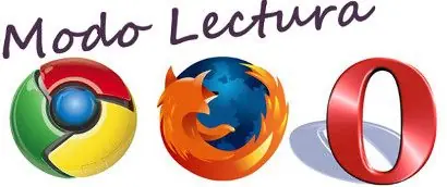 Modo Lectura en Chrome Firefox y Opera
