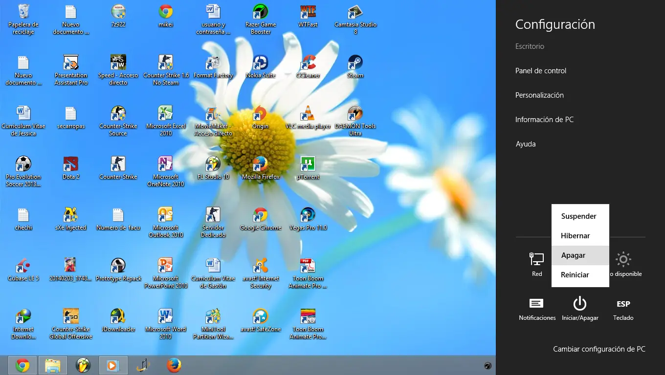 Como apagar tu pc en Windows 8