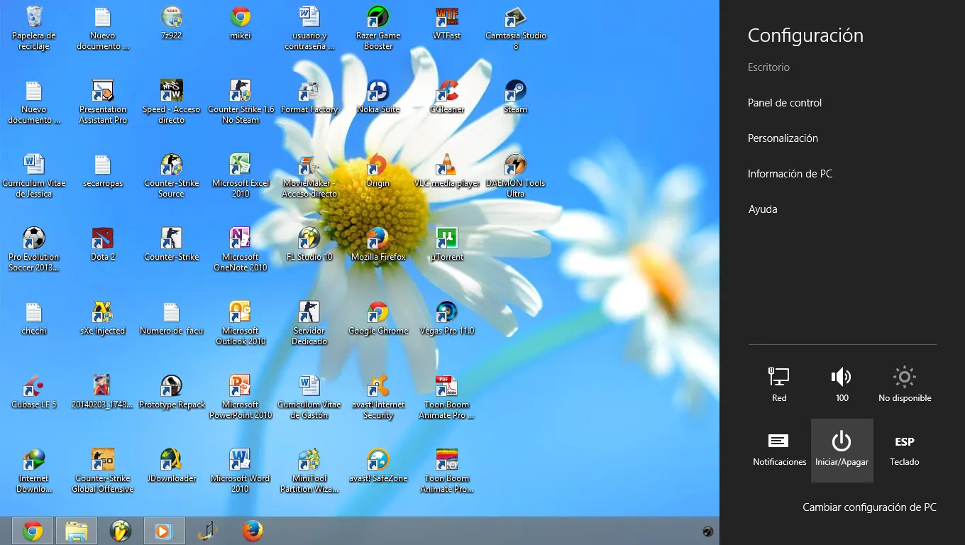 Como apagar tu pc en Windows 8