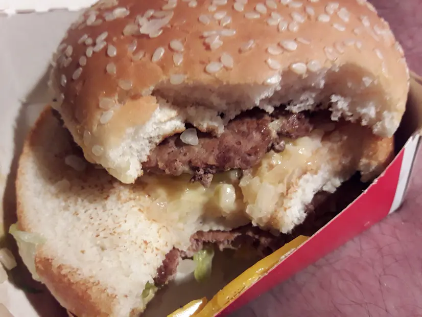 Me compré una hamburguesa y te lo muestro
