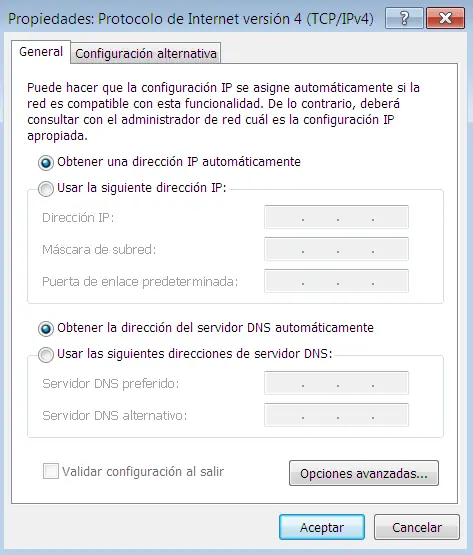 no tengo internet en windows 7