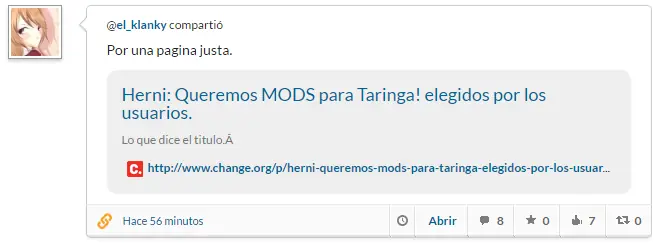 Los mods me quieren nismanear y te lo cuento