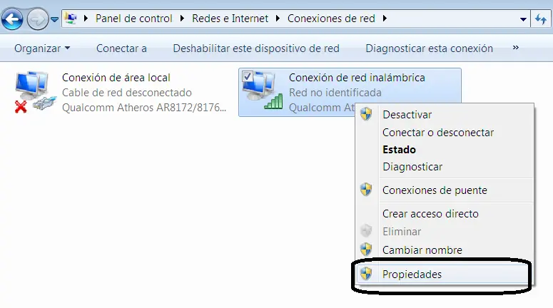 problema de conexion a internet