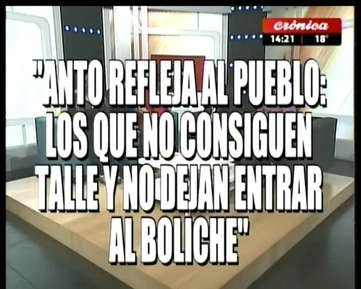 Anto, la chica viral de la pile, estuvo en Cronica TV