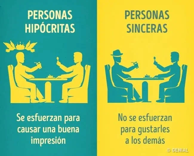8 Señales para distinguir personas sinceras de una hipócrita