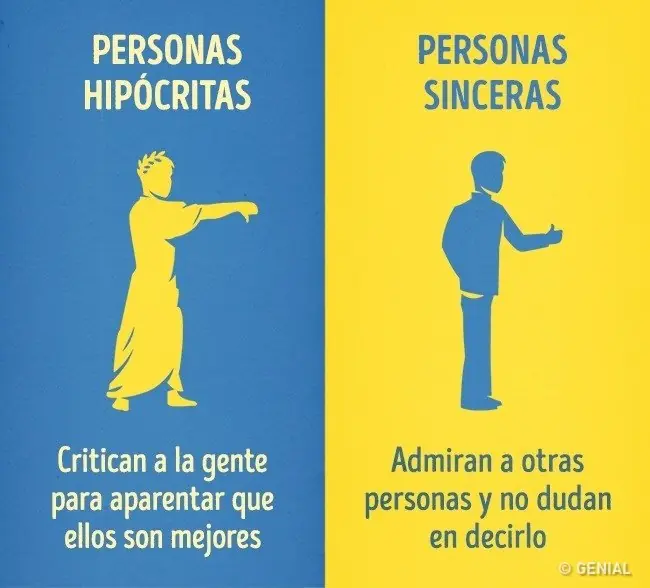 8 Señales para distinguir personas sinceras de una hipócrita