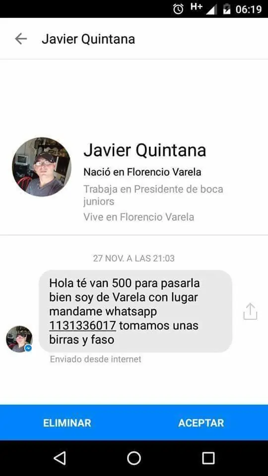 Agustina Gorocito, otra víctima más del acoso.