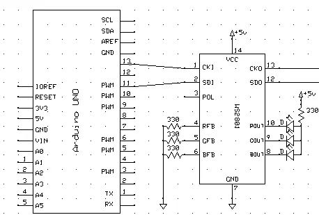 Como detectar la combinación de colores de una tira de leds