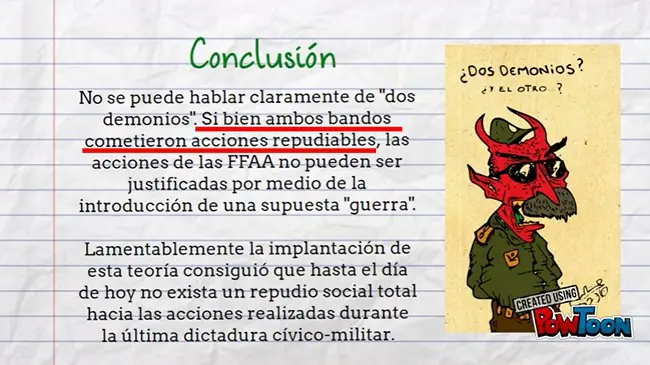 La teoría de los dos demonios La teoría de los dos demonios