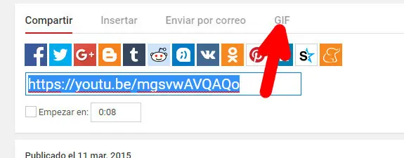 crear gifs con youtube