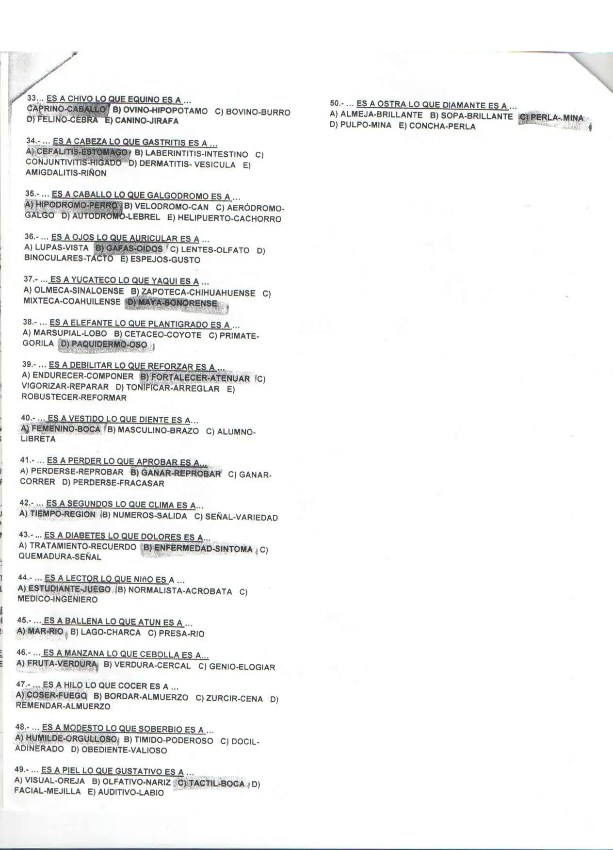Guía Habilidad Verbal examen de admisión prepas UANL