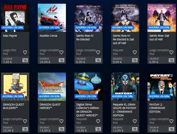 ofertas store espana playstation
