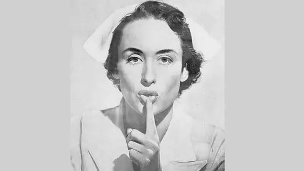 Revelan misterio de la enfermera que pide silencio