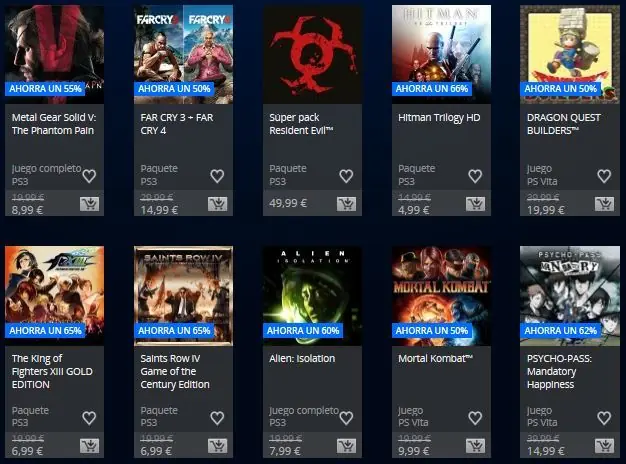 ofertas store espana playstation