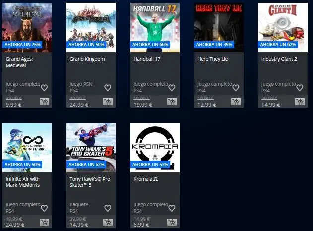 ofertas ps4 psn espana