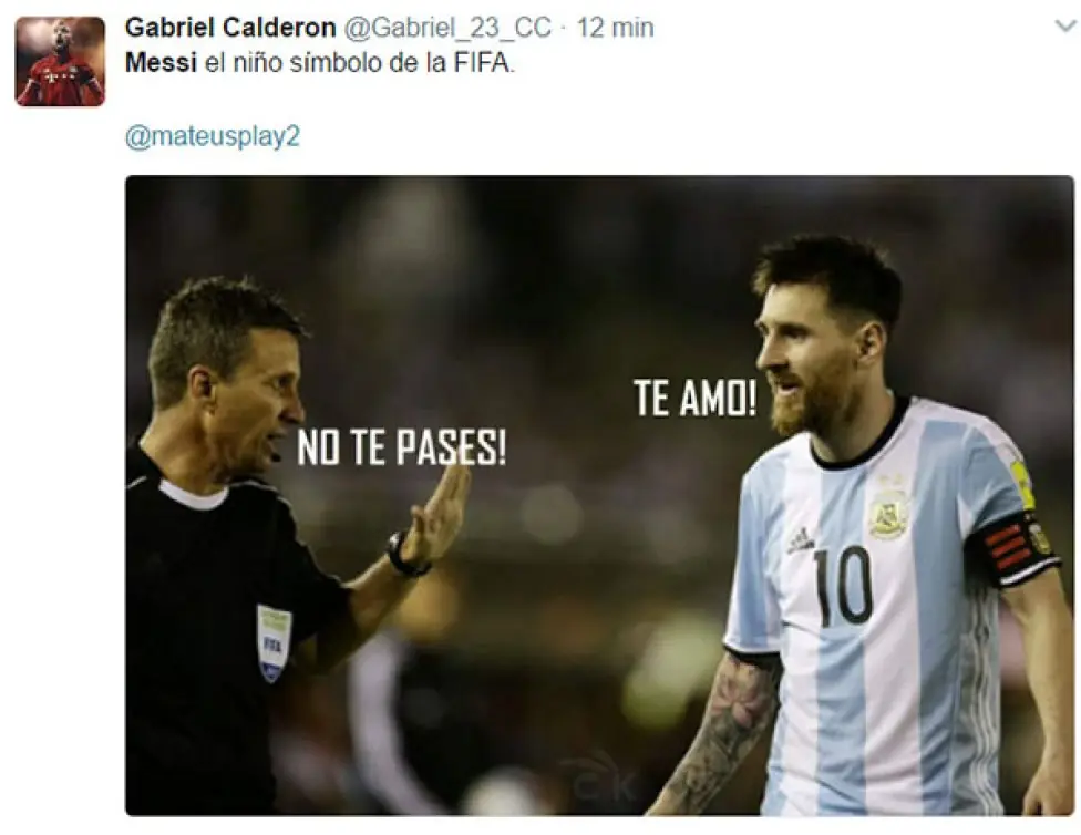 Los memes del arreglo de la fifa y perdonazo de Messi