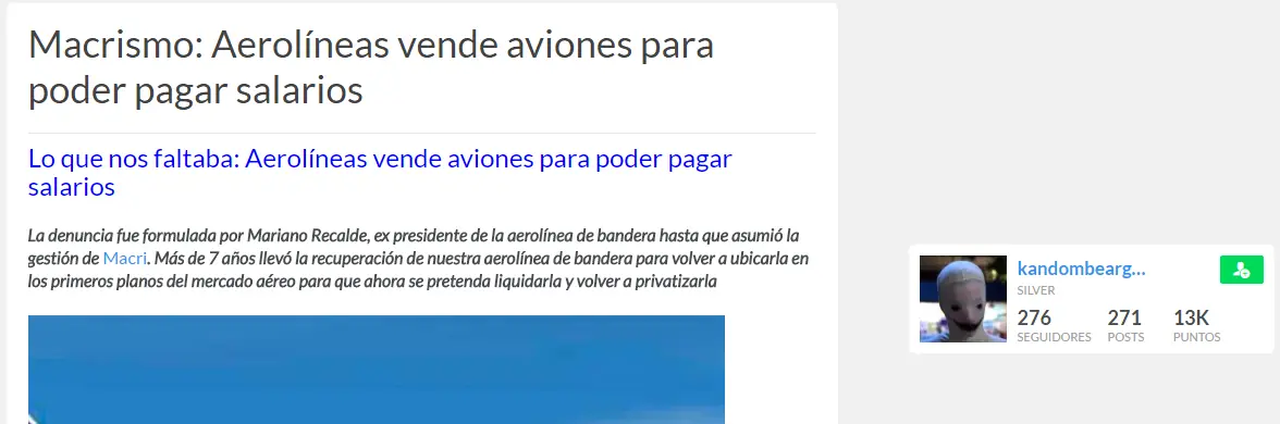 Desmiento: Aerolineas vende aviones para pagar sueldos