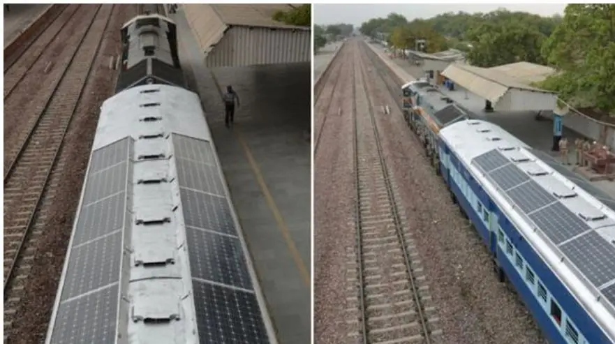 India quiere trenes con techos solares