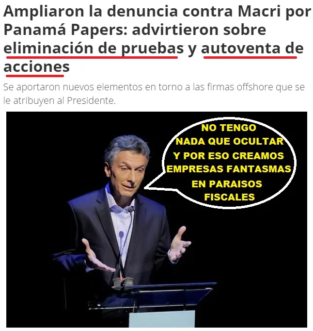 [Desmentida CFK no esta en Panama] Justo toca Panama Papers!