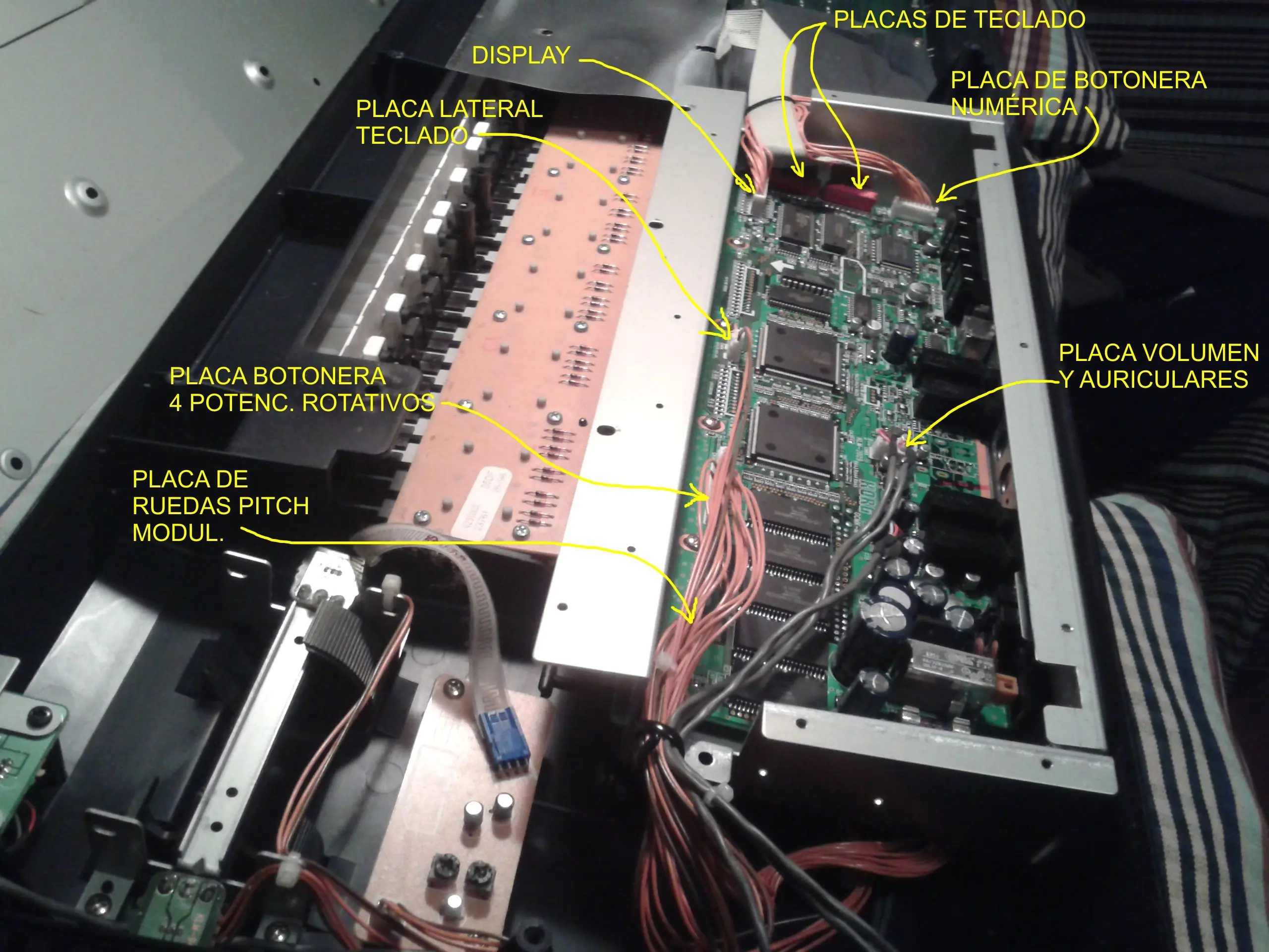 reparacion teclados korg