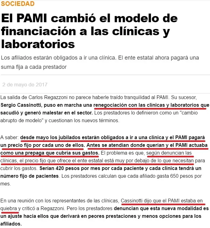Desmintiendo "El PAMI dejará de cubrir medicamentos"