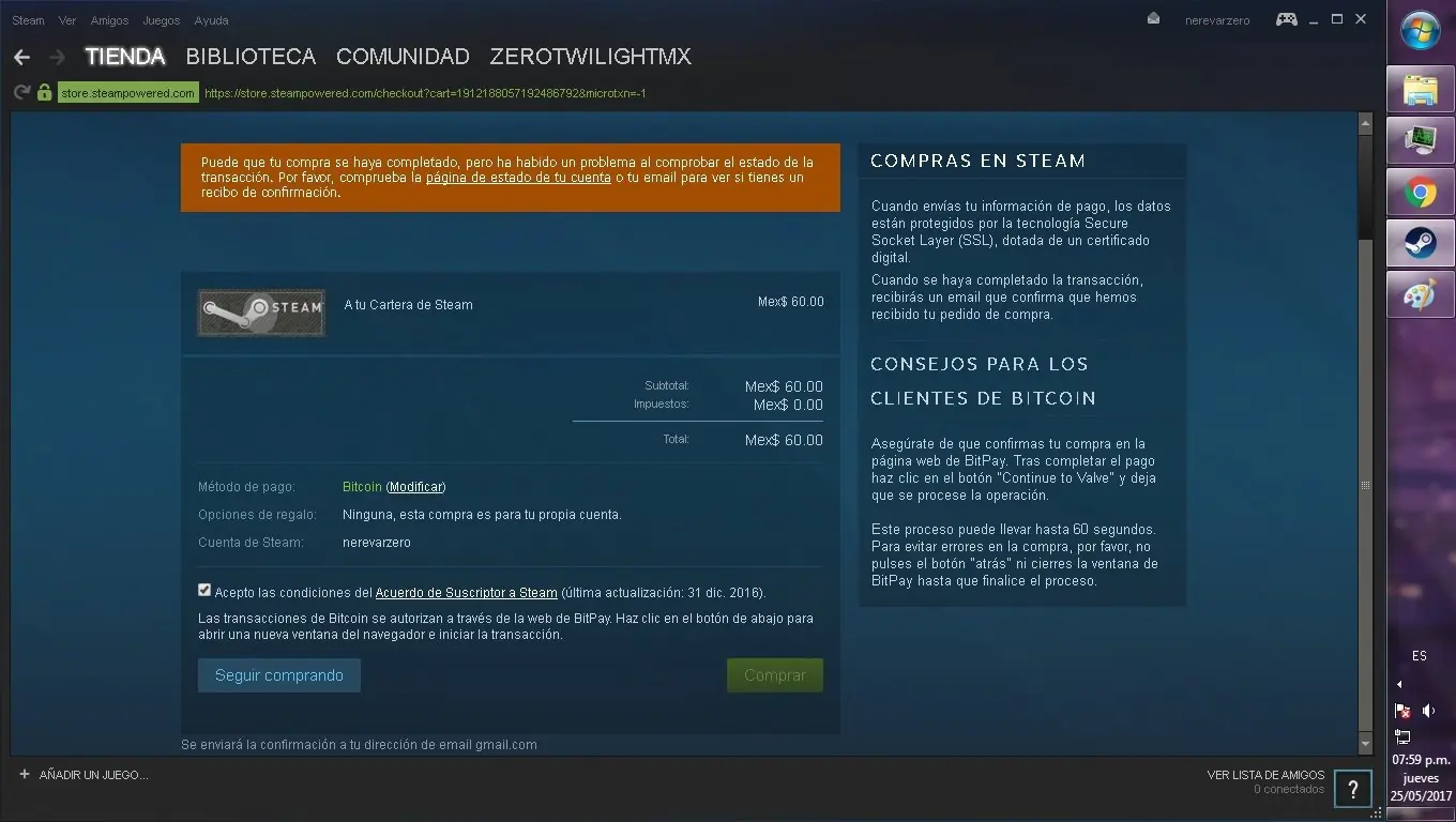Xapo me arrancó mis ilusiones hoy.