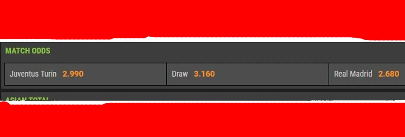 No sean tontos, apuesten - Real vs Juventus, paga triple $$$