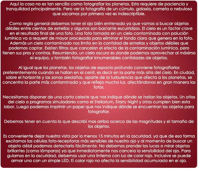 Astrofotografía para principiantes [MegaPost]