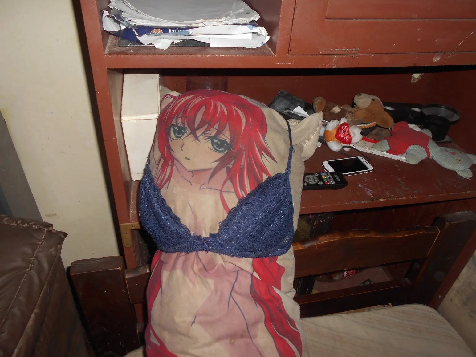 Mi almohada Friki de anime tomó una ducha