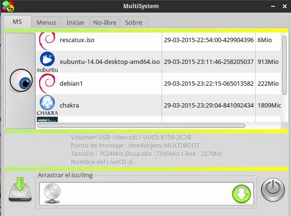 Crear USB multiboot con MultiSystem Crear USB multiboot con MultiSystem