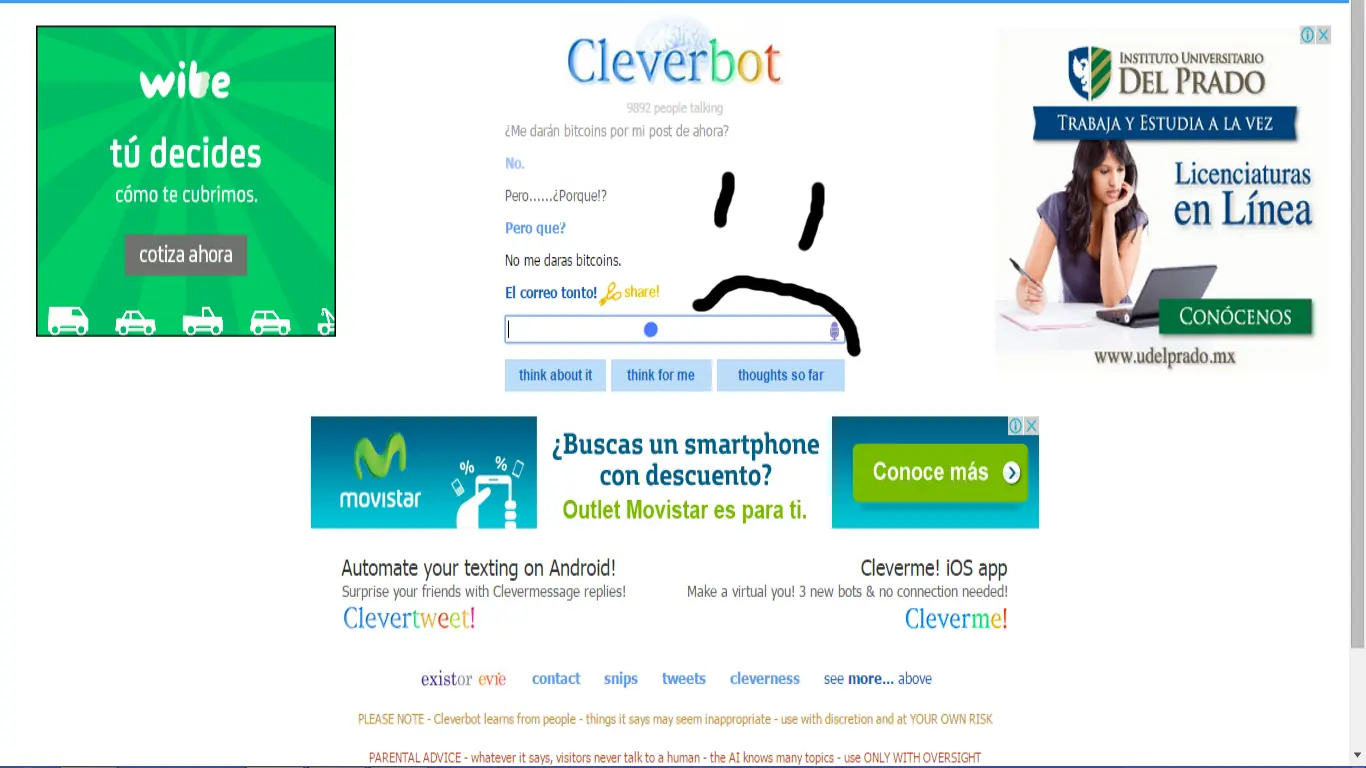 Habla con Cleverbot