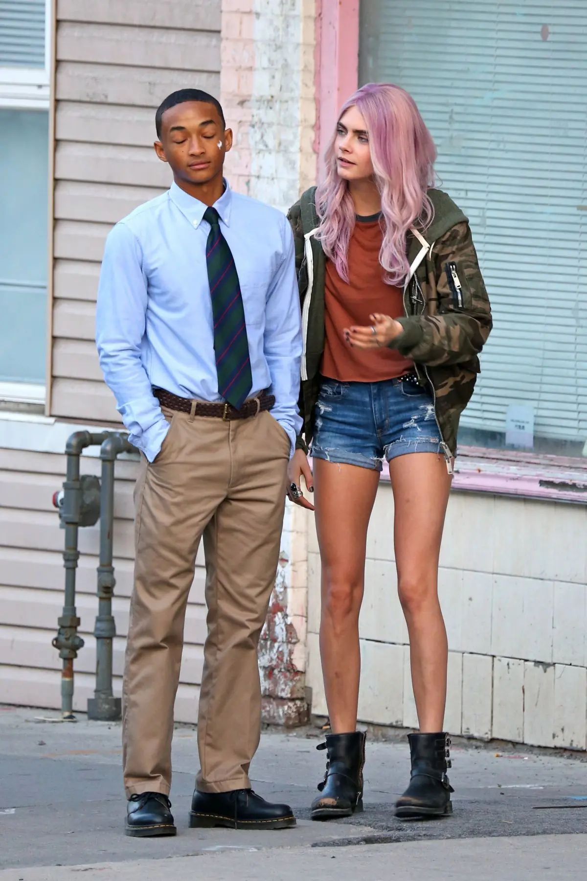 Cara Develinge and Jaden Smith
