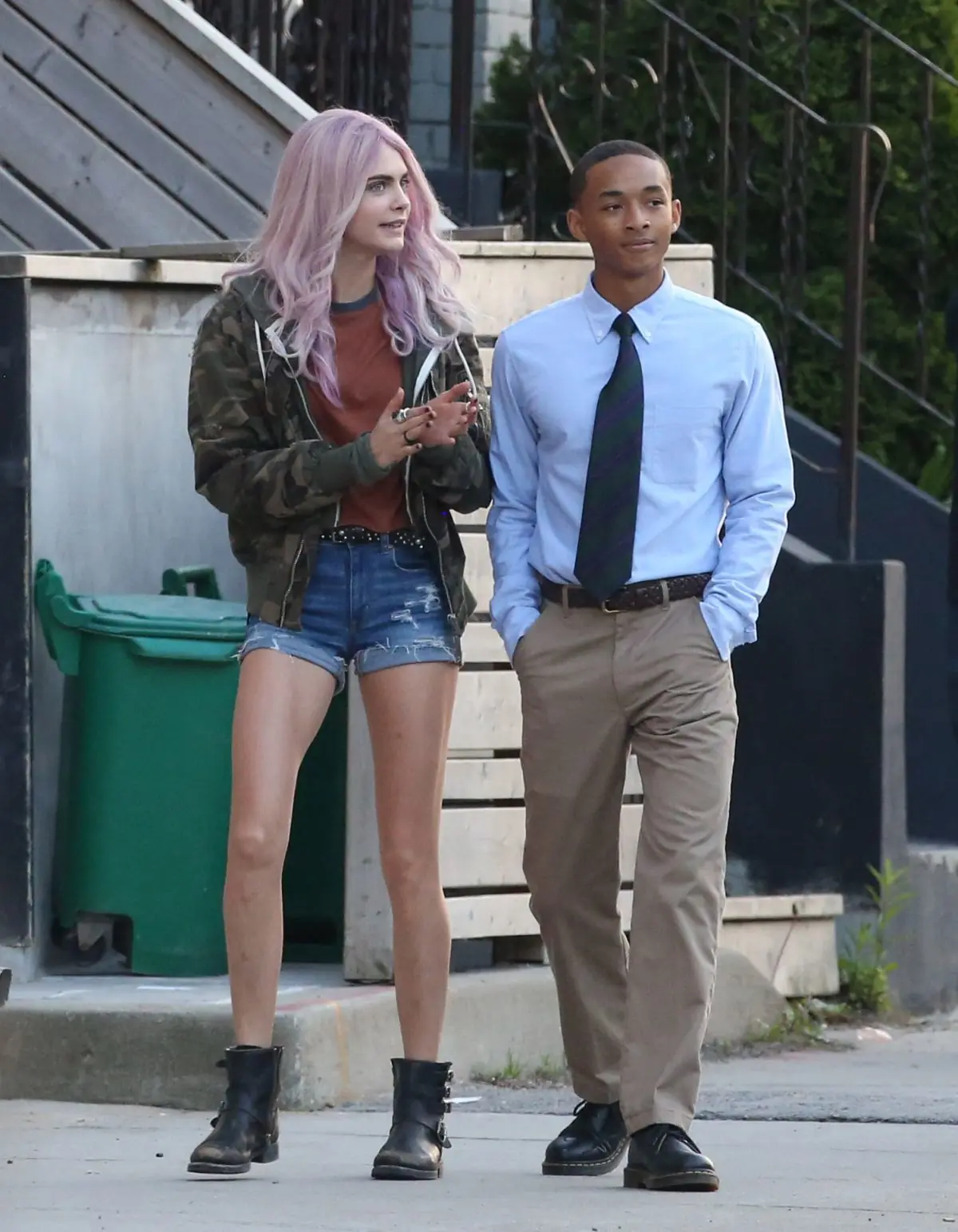 Cara Develinge and Jaden Smith