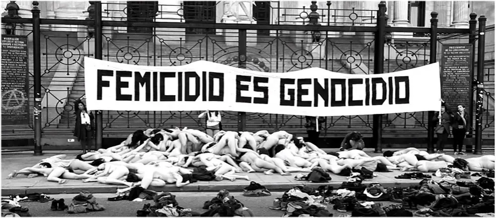 Impactante acción feminista en Argentina
