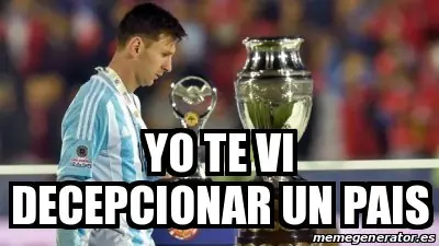 Hagamos top al pechofrio de messi.