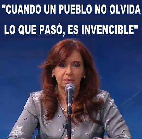¿Sabés por qué banco a Cristina?